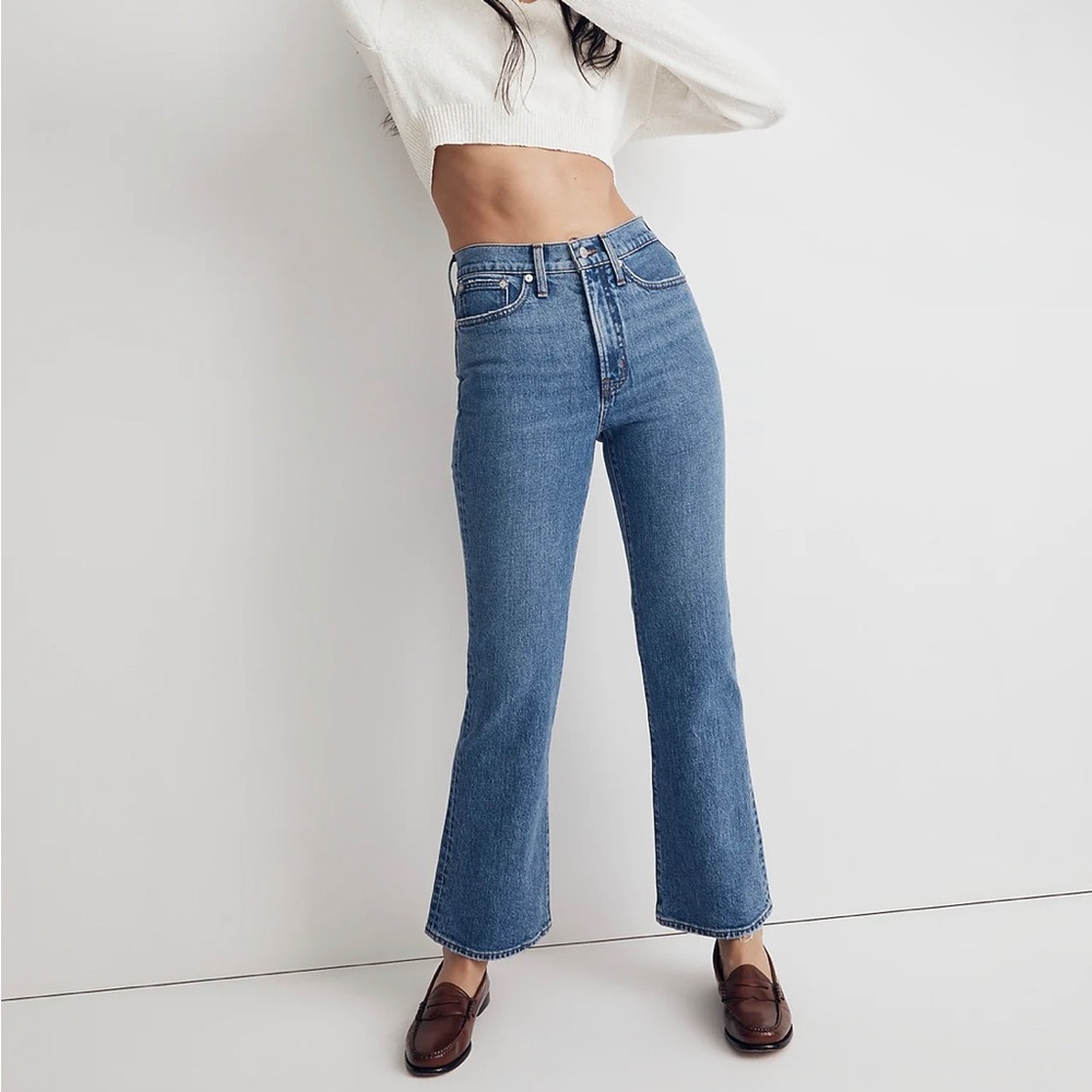 NWT Madewell Perfect Vintage Flare Crop Jean